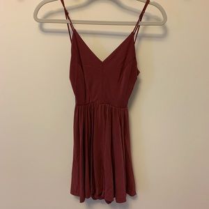 Burgundy Urban Outfitters Romper